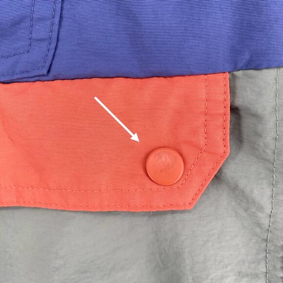 Lake Trail Pullover Outdoor Hoodie Kids S 6/7 Color Block Nylon Water Resistant - Picture 10 of 14